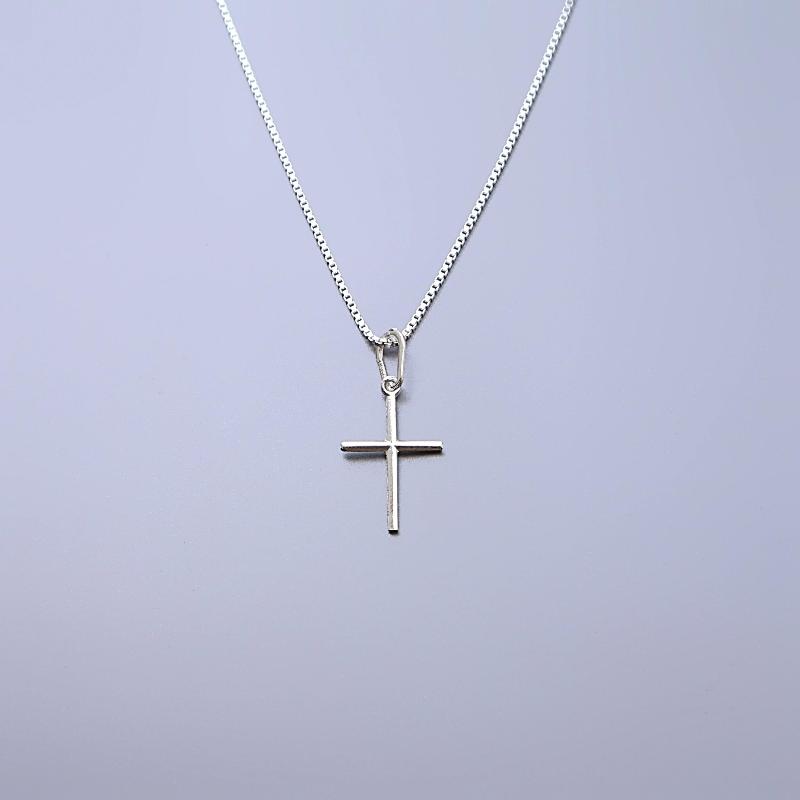 Colar Crucifixo Médio Prata