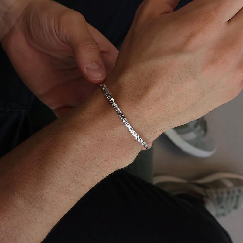 Pulseira Python Prata