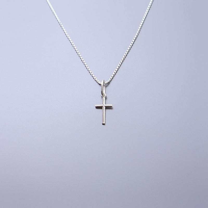 Colar Crucifixo Pequeno Prata